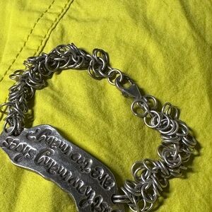 Vintage silver chain link bracelet